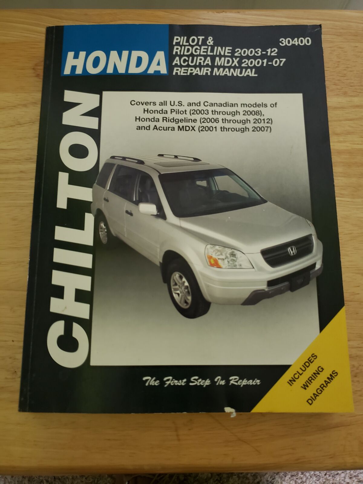 CHILTON HONDA RIDGELINE 2003-12 / ACURA 2001-07 REPAIR MANUAL Perfect Condition