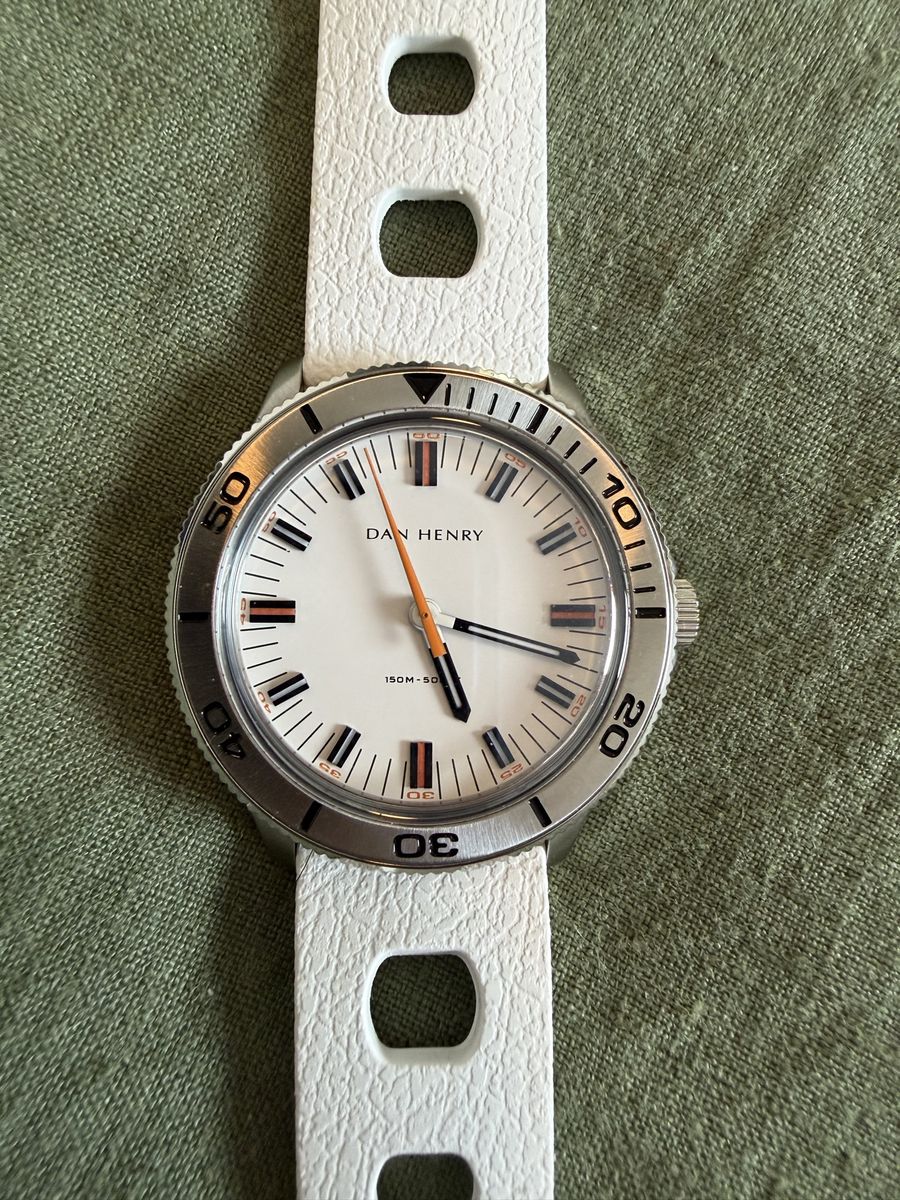 White Dive Watch - Dan Henry 1975