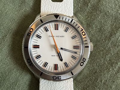 White Dive Watch - Dan Henry 1975