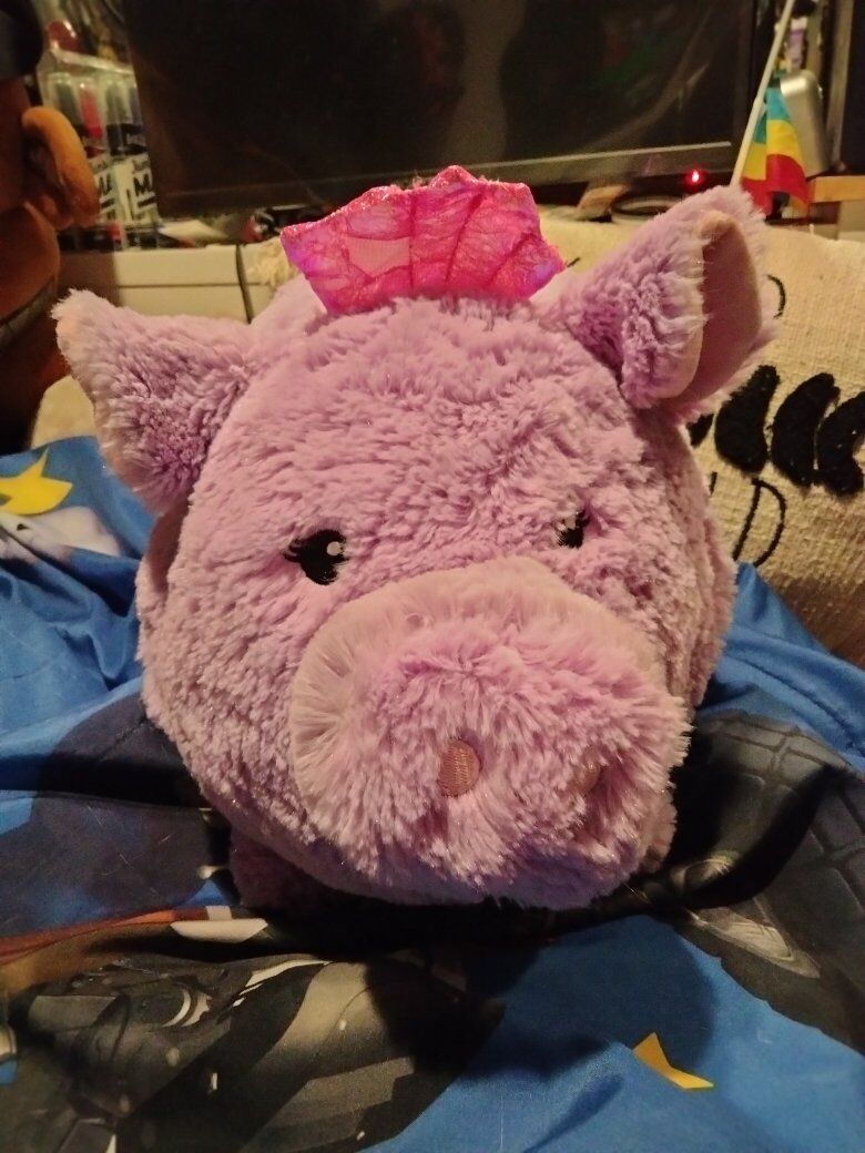 Large piggy bank plush