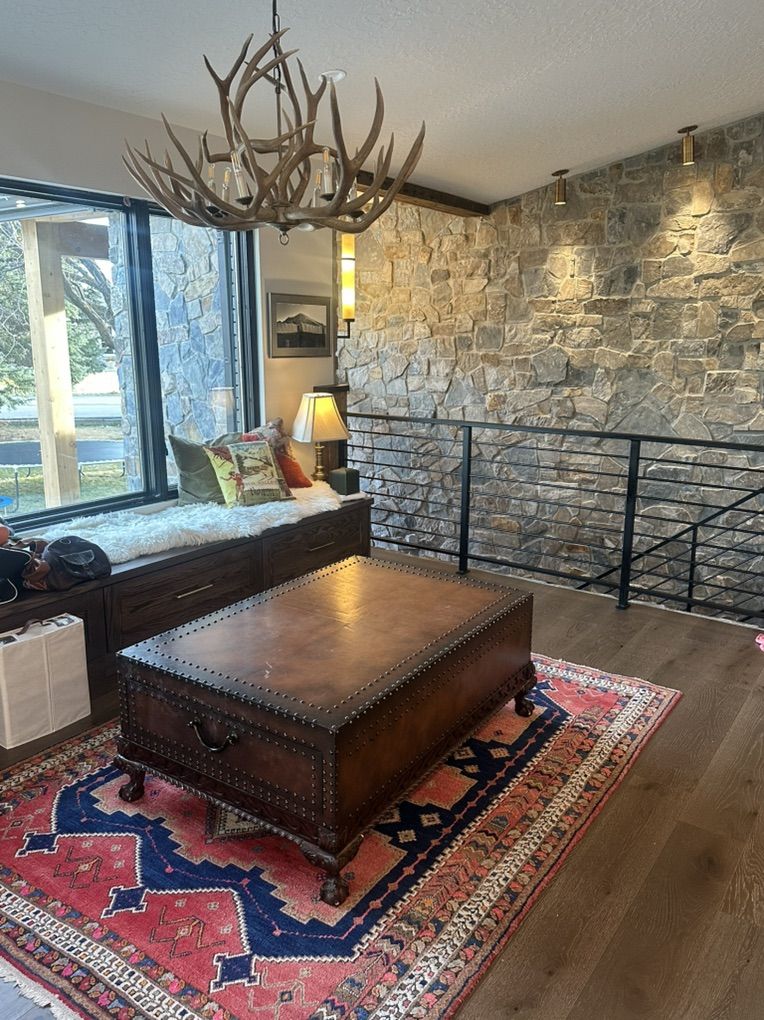 Ralph Lauren Dalton Leather Cocktail Table