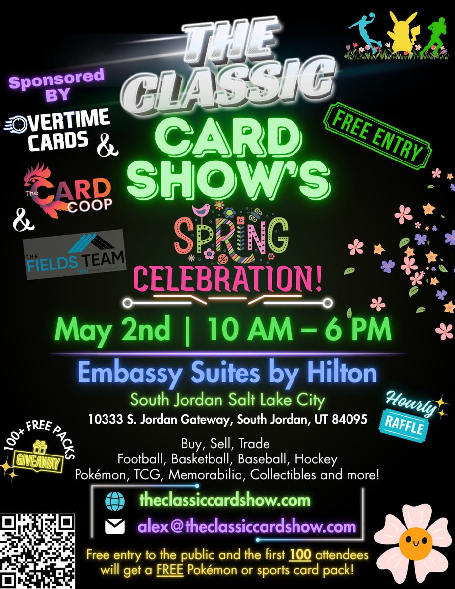 The Classic Card Show Pokemon Sports trading cards Football Baseball Basketball TCG Memorabilia