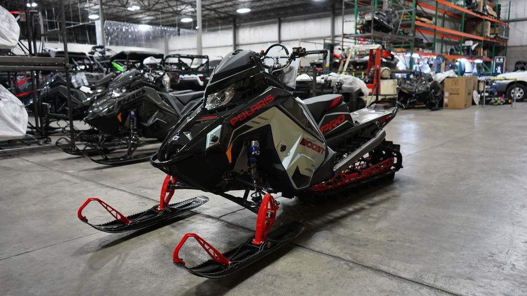 2026 Polaris® Patriot Boost PRO RMK 155 Gloss Black / Blue Dusk