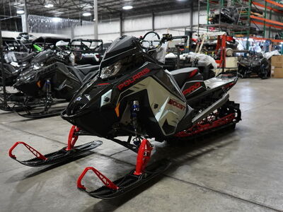 2026 Polaris® Patriot Boost PRO RMK 155 Gloss Black / Blue Dusk