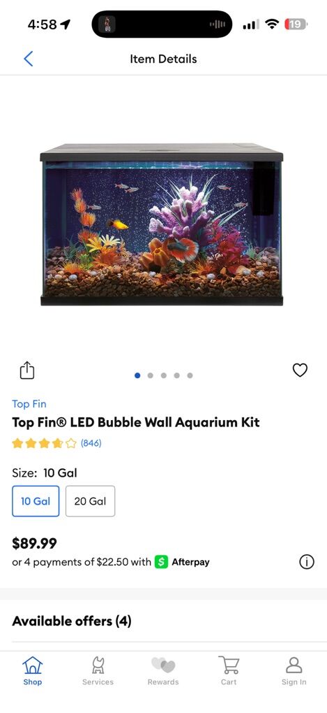 Top Fin Bubble Wall Aquarium Kit