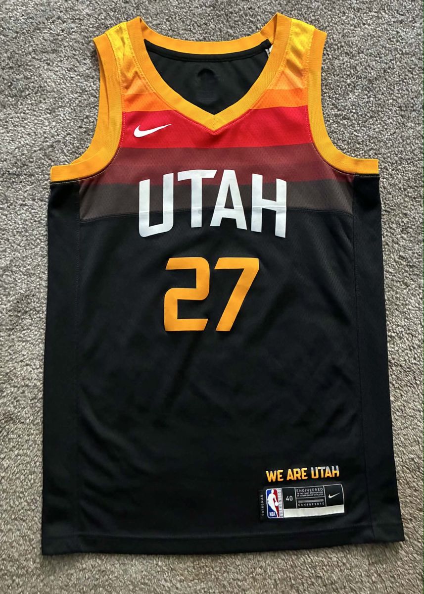 Nike Utah Jazz NBA Dri-FIT Rudy Gobert #27 Swingman Jersey Size Mens Small (40)