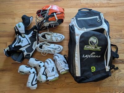 Lacrosse Gear - Helmet, Gloes, Pads, Bag, Shoes