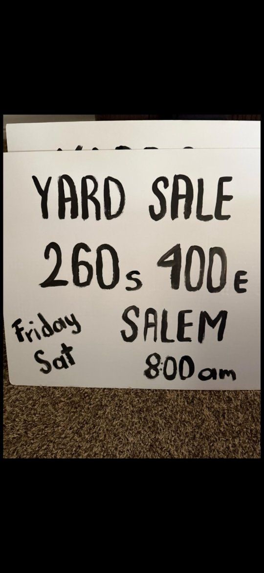 yard sale