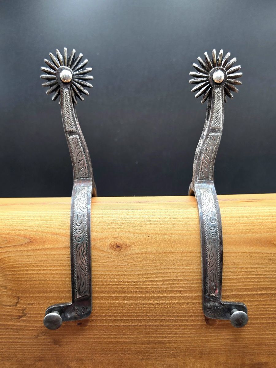 Early August Buermann Sterling Overlay Spurs