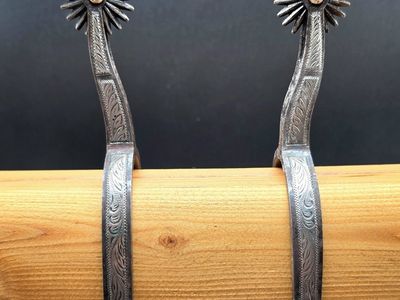 Early August Buermann Sterling Overlay Spurs