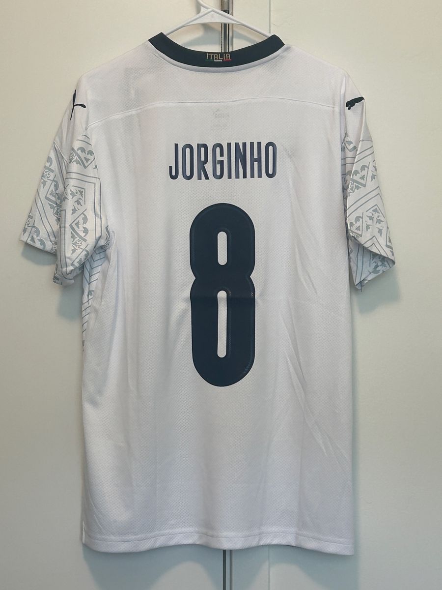 Jorginho #8 | Large | Italy 2020 Away Jerse