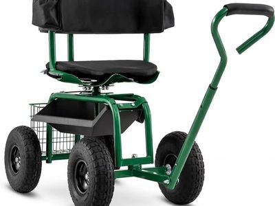 Rolling garden stool