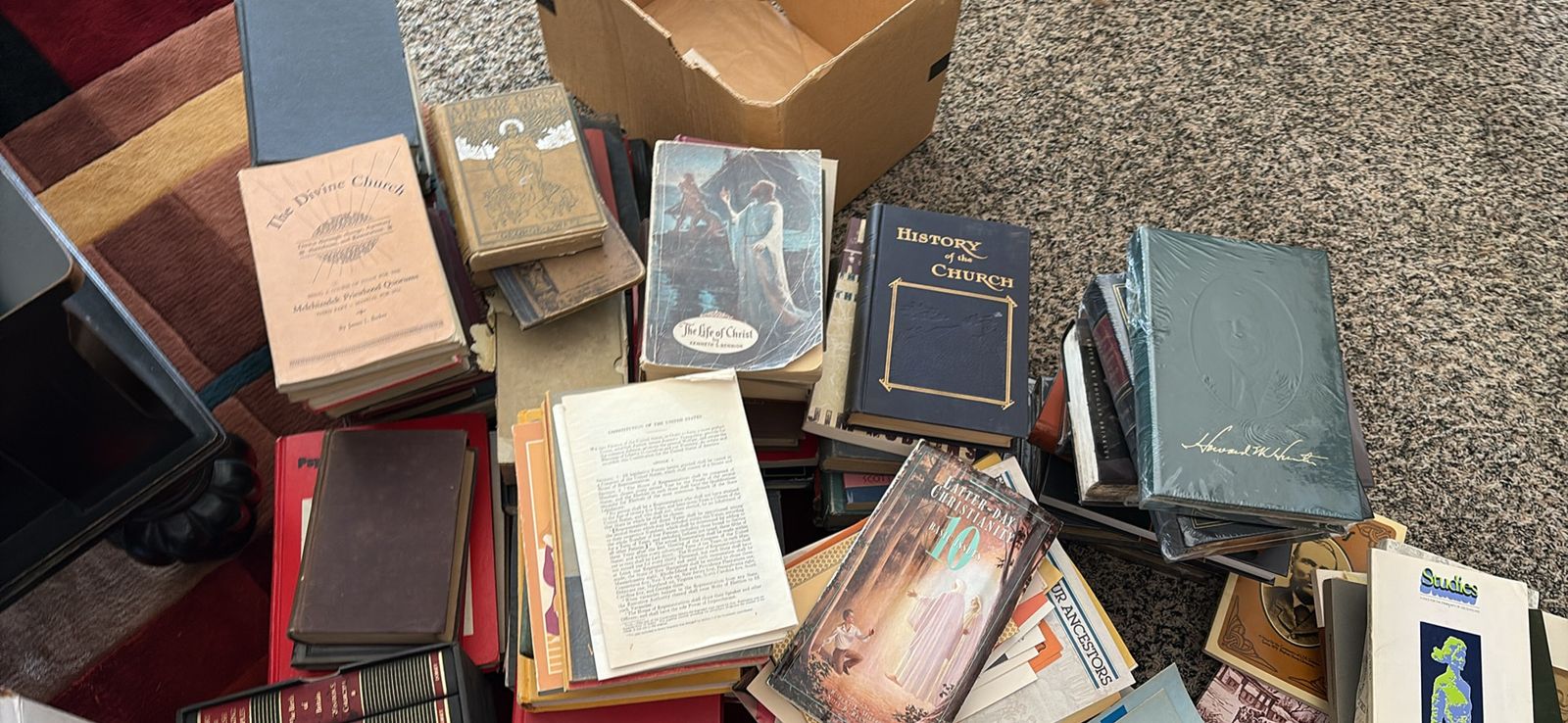 Large Collection of Vintage & Religious Books - Fiction, Non-Fiction, Winston Churchill Set, Irving's Works
