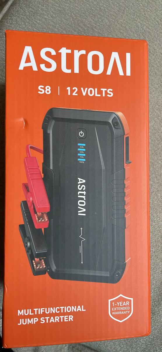 AstroAI S8 Car Battery Jump Starter 1500A - Portable 12V Lithium Jump Box