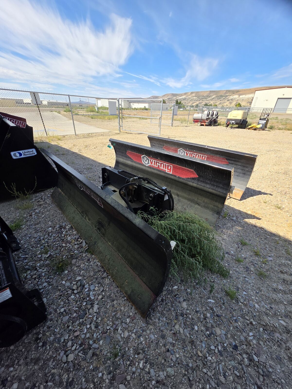 84" VIRNIG Skid Steer Snow Plow Attachment