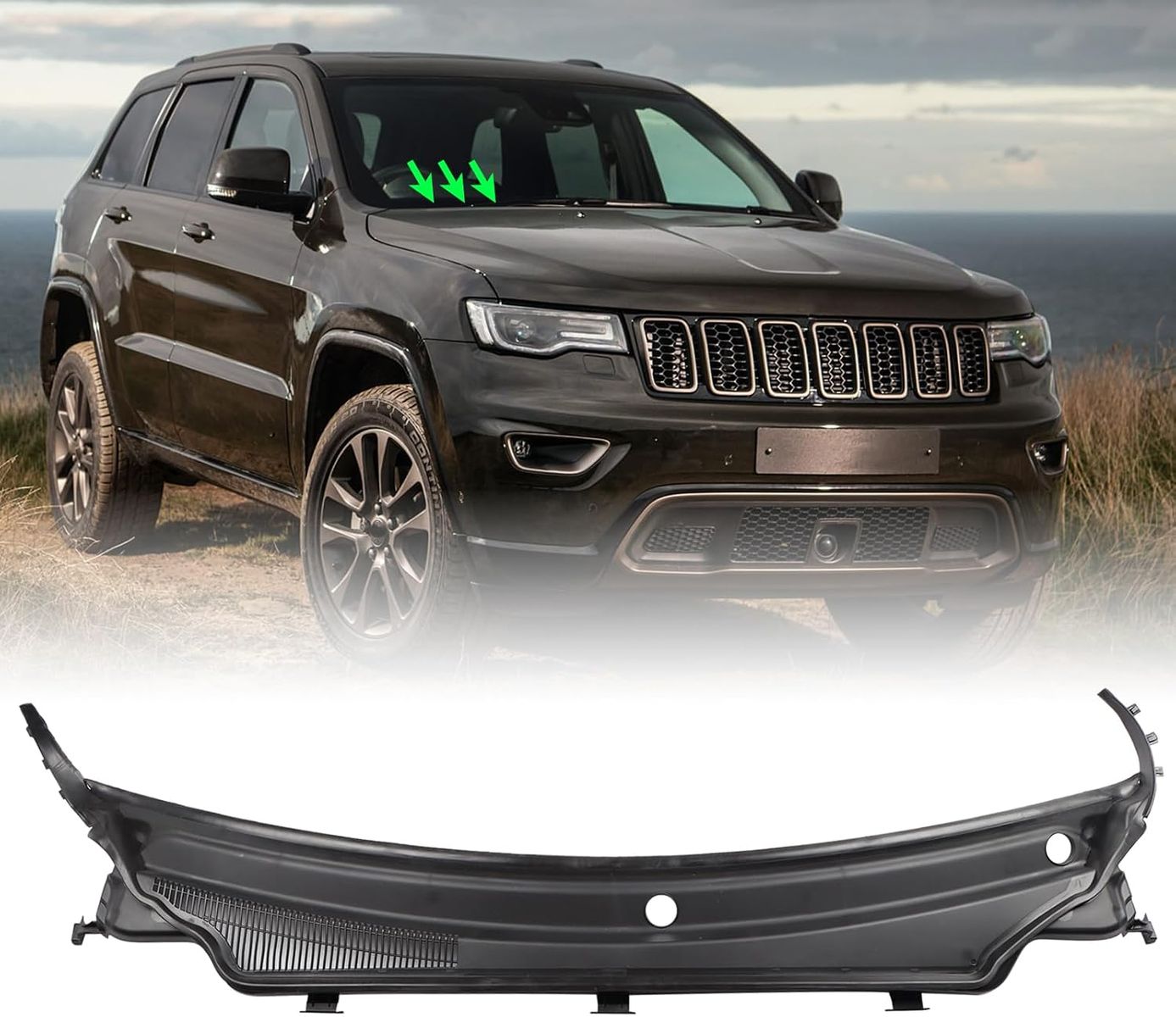 2011-2015 Jeep Grand Cherokee, 2016-2025 Dodge Durango Front Cowl Panel Deflector