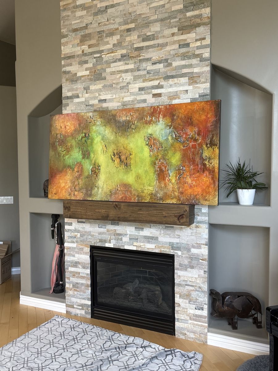 Large (6’x3’) gorgeous modern art painting