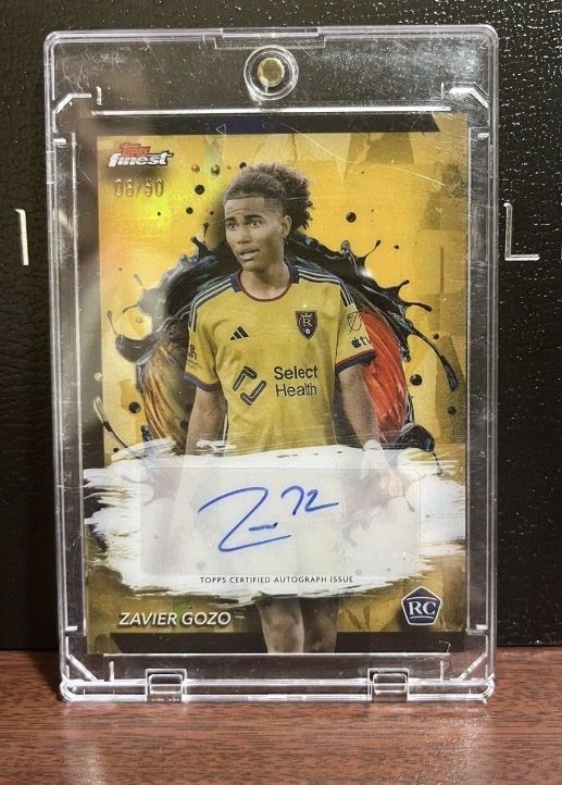 2024 Topps Finest Major League Soccer XAVIER GOZO Base Card Autograph BA-ZG 8/50 Trading Card