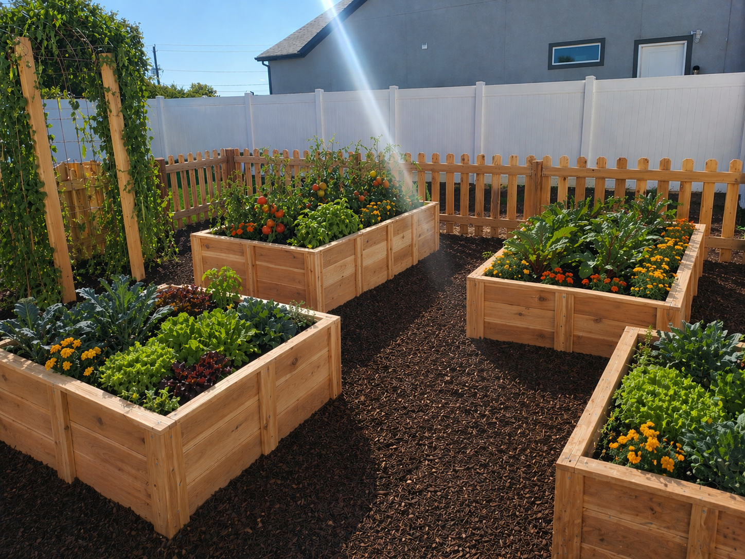 Handmade Cedar Garden Boxes