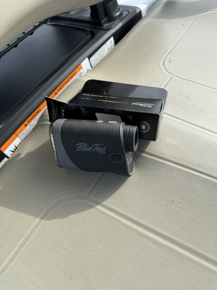 Blue Tees 3 Max Golf Laser Rangefinder Slope Switch Technology Gray Black