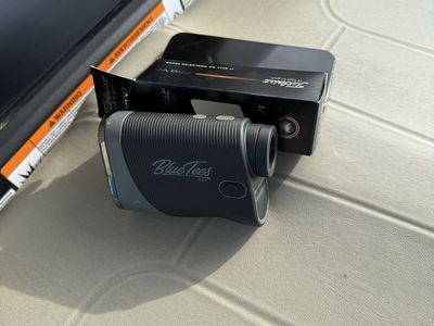 Blue Tees 3 Max Golf Laser Rangefinder Slope Switch Technology Gray Black