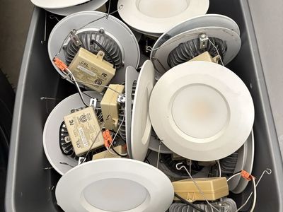 Lot of 30 5/6" LED Recessed Light Retrofit Trims