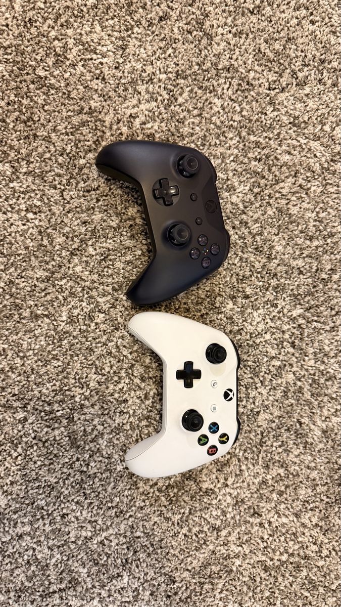 Two Xbox one controllers including Fortnite Special Edition