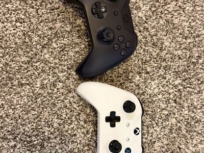 Two Xbox one controllers including Fortnite Special Edition
