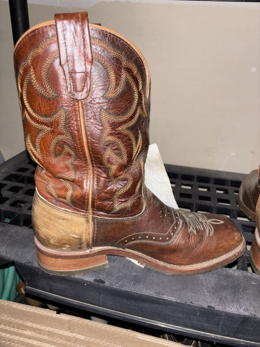Double-H DH4626 Western Boots Men's Size 10.5 EE Brown Leather