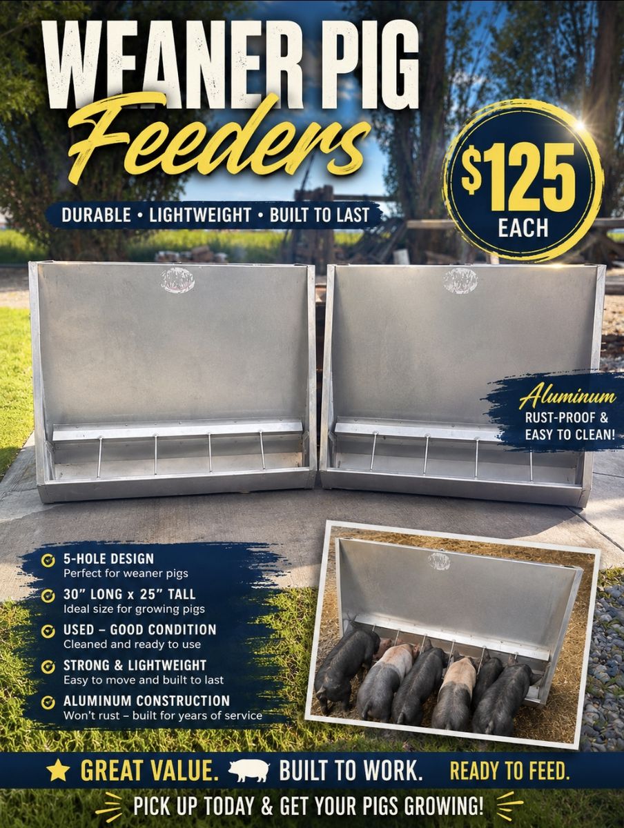 Creep feeders for weaners