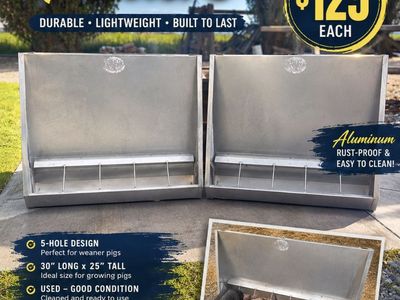 Creep feeders for weaners