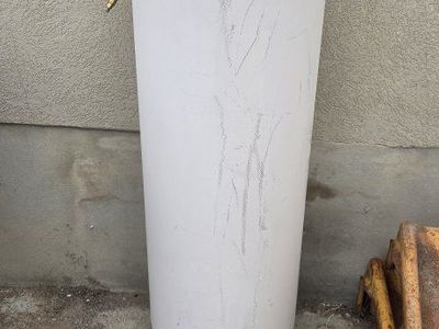 Large Propane Tank Used White Cylinder with Hose