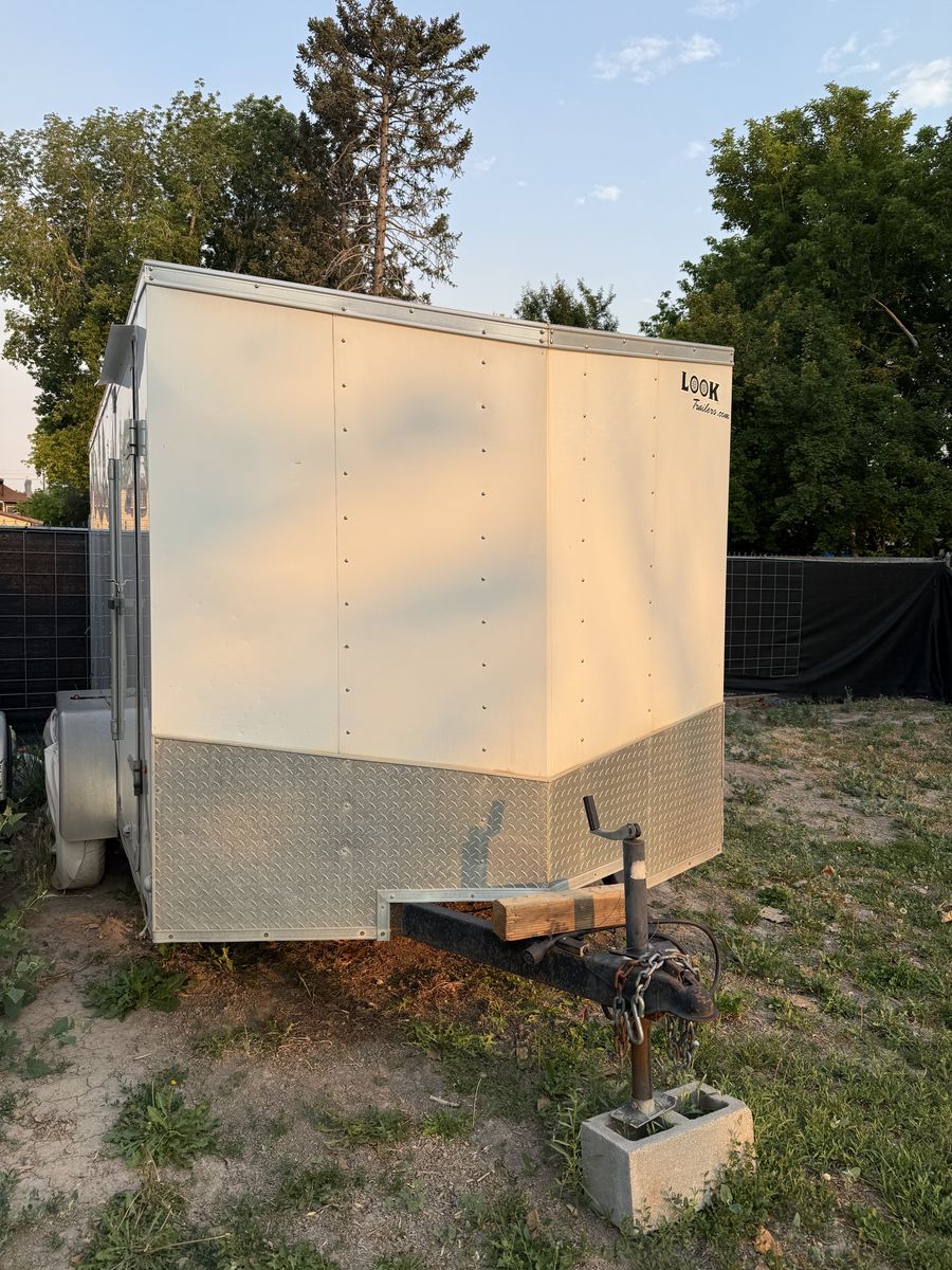 LOOK Trailers 2019 Enclosed Cargo Trailer - STLC 7X12 TE2, 7000 lbs GVWR, White Used