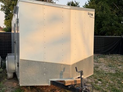 LOOK Trailers 2019 Enclosed Cargo Trailer - STLC 7X12 TE2, 7000 lbs GVWR, White Used