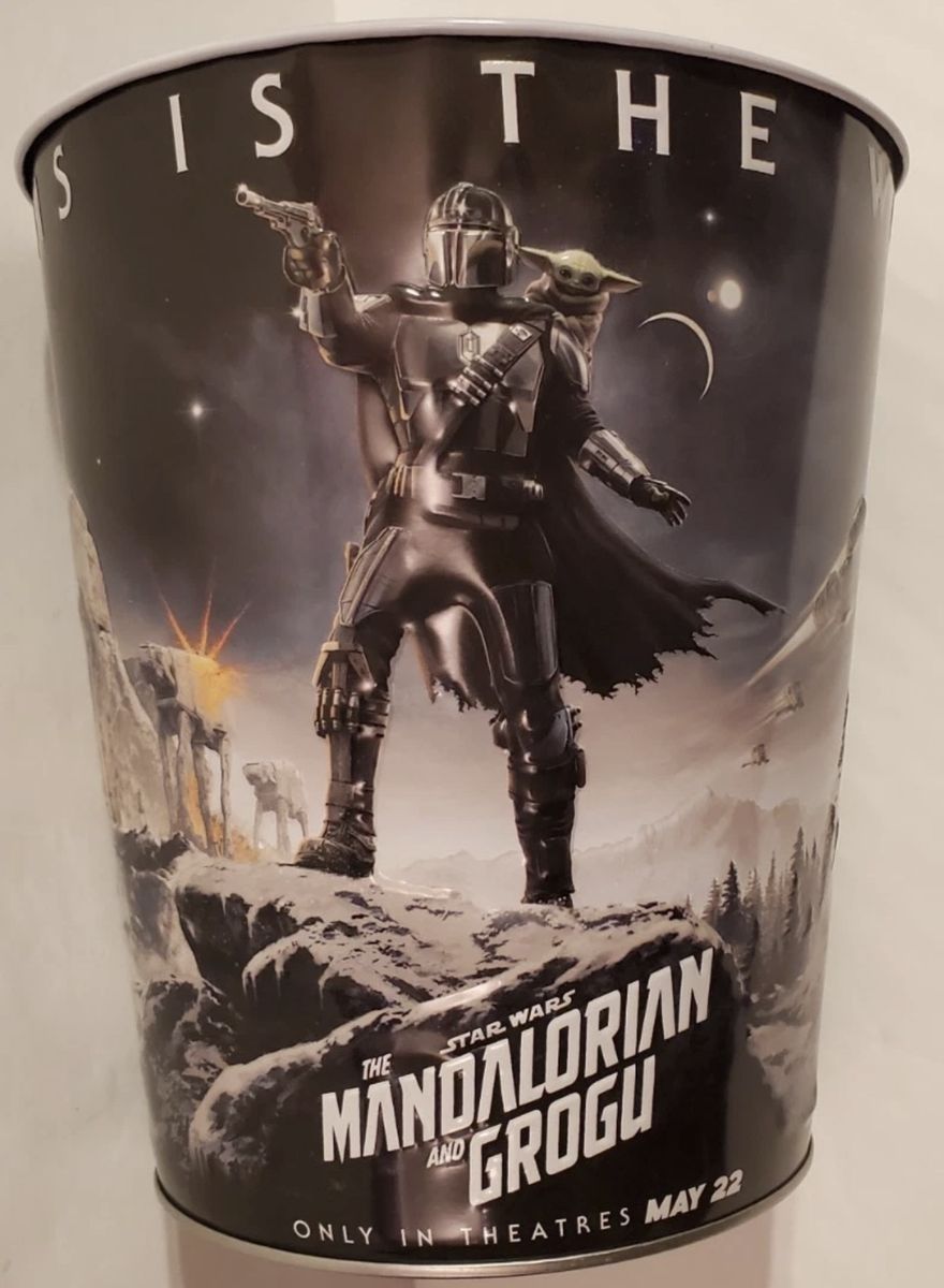 Star Wars The Mandalorian and Grogu Movie Popcorn Bucket with Trading Card