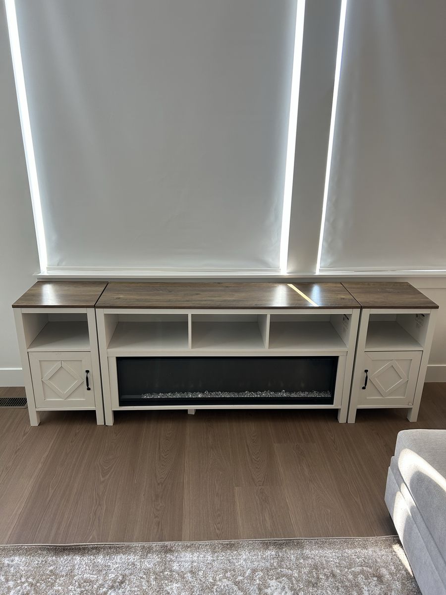 TV stand with Electric fireplace