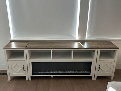 TV stand with Electric fireplace