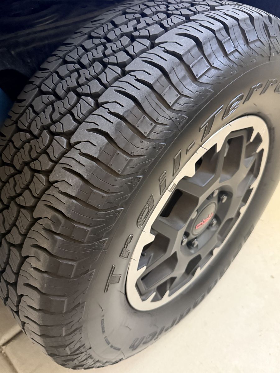 Toyota TRD Off-Road Wheels with 265/70R17 BFG Trail-Terrain Tires (Set of 4)