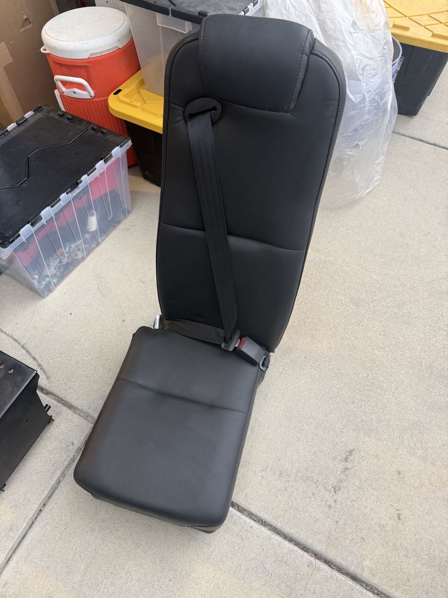 New Qualitex Sprinter Van Jump Seat with Seatbelt - Black (Unused, 2 Available)