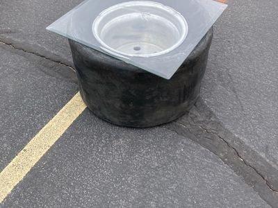 Man cave end table midget sprint wheel, Father’s Day