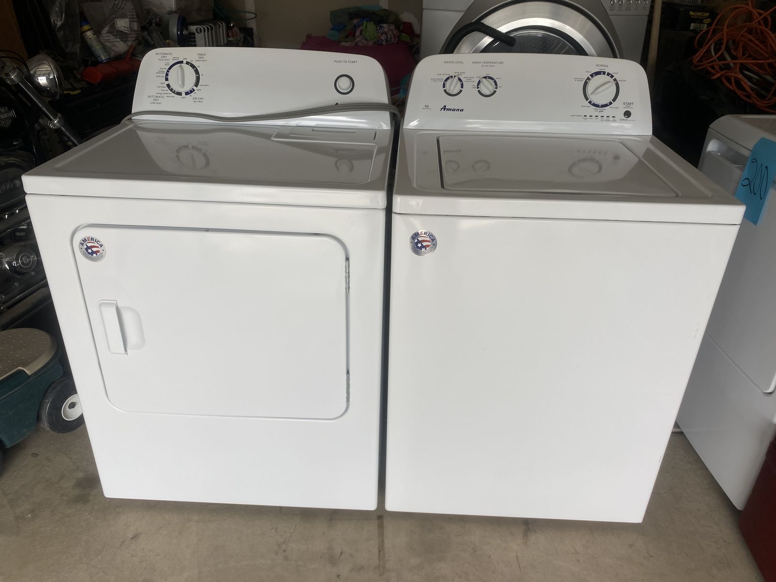 Amana Washer And 3 Prong Electric Dryer