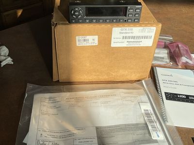 Garmin GTX 335 Standard Kit All-in-One ADS-B Transponder Pilot's Guide Included