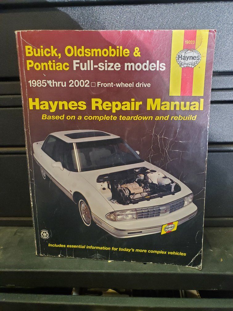 Haynes Repair Manual Buick Oldsmobile Pontiac Full-size 1985-2002