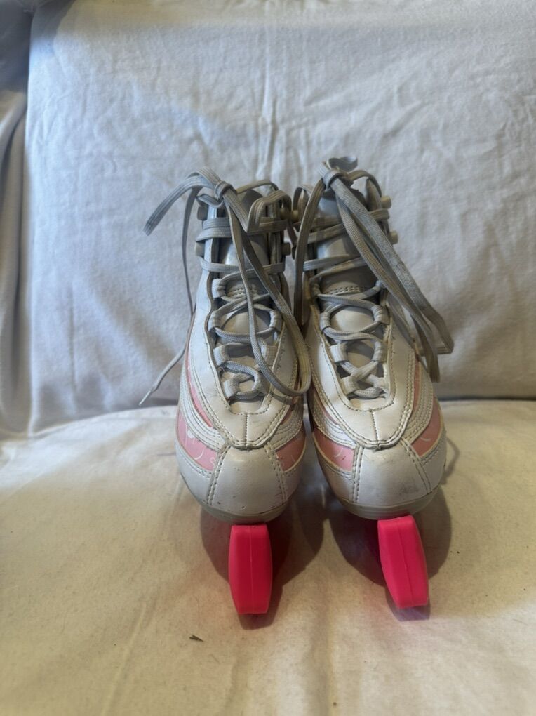 American Toddler Size 12 White/Pink Figure Skates