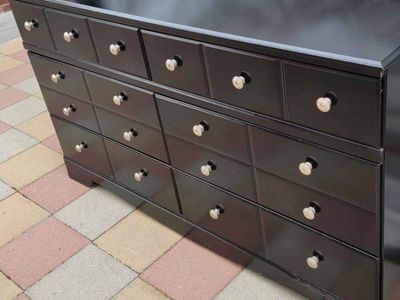 Black 6 Drawer Dresser