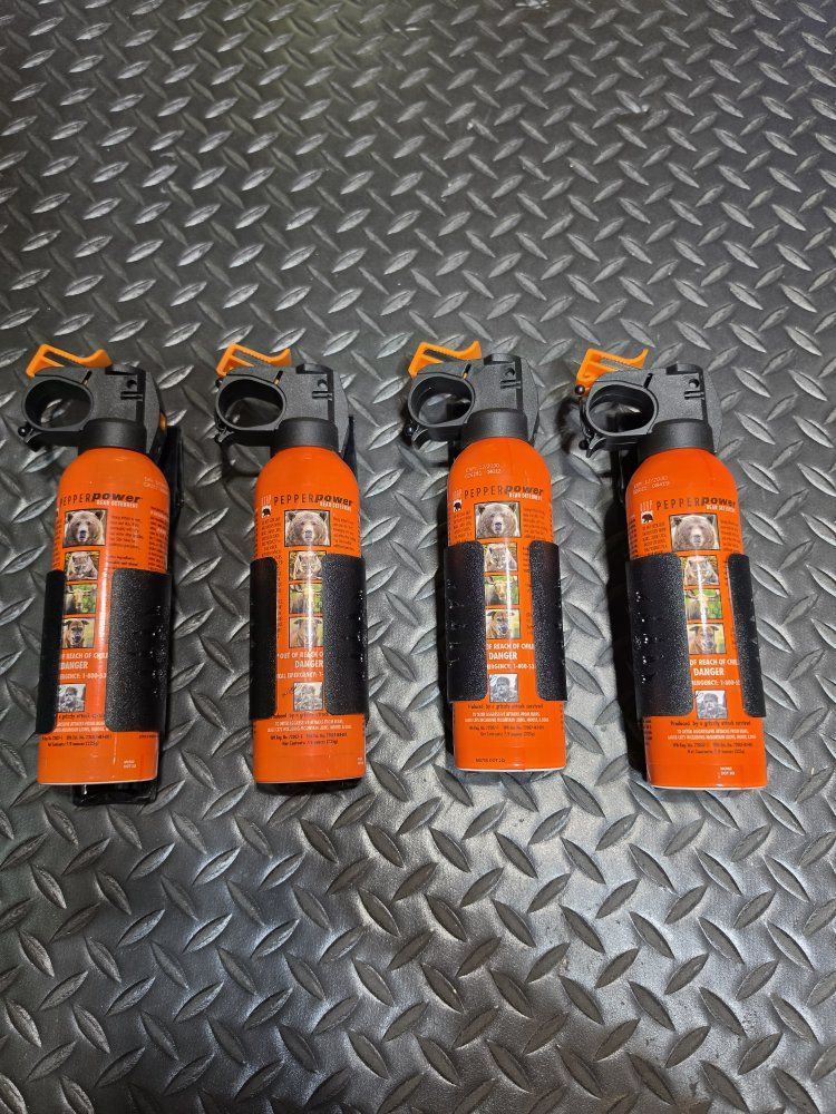 UDAP Pepper Power Bear Deterrent Spray - Lot of 4 (Exp: 12/2030)
