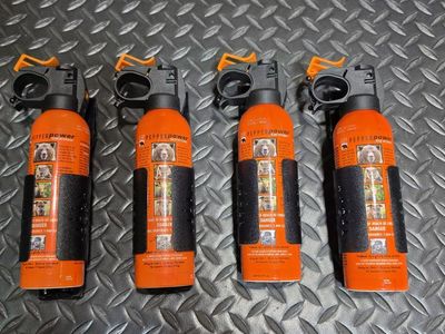 UDAP Pepper Power Bear Deterrent Spray - Lot of 4 (Exp: 12/2030)