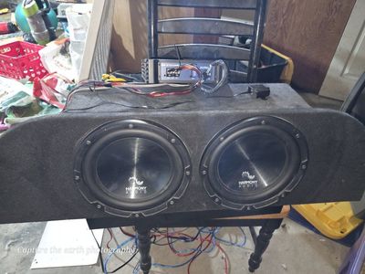 Rockville dB12 Series Car Audio Amplifier w/ Harmony Audio Dual 12-inch Subwoofers in Enclosure