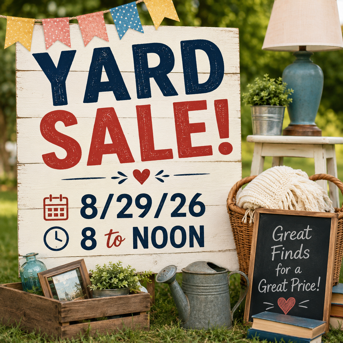 Yard Sale 8/29 - Magna
