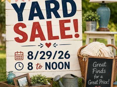 Yard Sale 8/29 - Magna